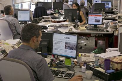 The EL PAÍS newsroom in Barcelona.