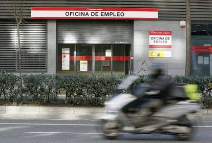 An employment office in Madrid.