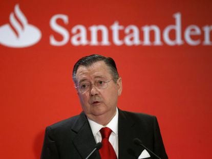 Outgoing Santander CEO Alfredo S&aacute;enz.