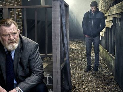 Brendan Gleeson and Harry Treadaway in a scene from the 'Mr. Mercedes' TV series.
