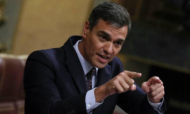 Pedro Sánchez in Congress.