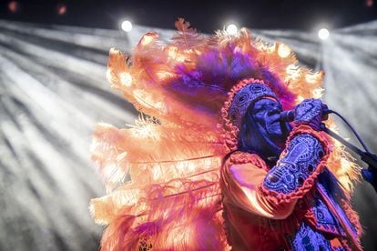 Big Chief Monk Boudreaux performing at the Sala Capitol on November 19, as part of the Outono Códax Festival in Santiago de Compostela.
