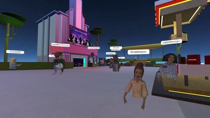 Screenshot of Horizon Worlds in Meta Quest