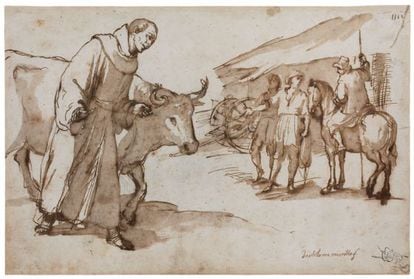A drawing by Bartolom&eacute; Murillo (1617-1682) included in the Bot&iacute;n Foundation&#039;s inventory.
