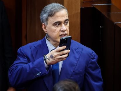 Attorney General Tarek William Saab at the beginning of the judicial year at the Supreme Court of Justice, in Caracas, Venezuela, on January 31.