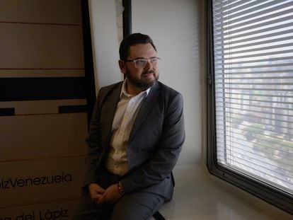 Antonio Ecarri, in his office in Caracas.