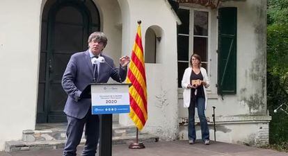 Former Catalan premier Carles Puigdemont, pictured earlier this month in the south of France.