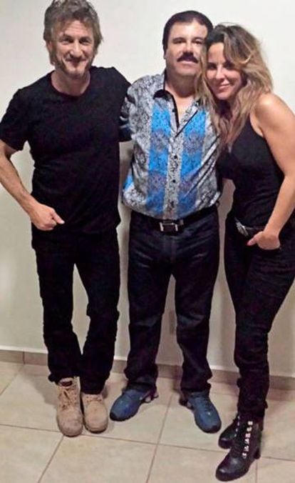 Sean Penn, El Chapo and Kate del Castillo in October 2015
