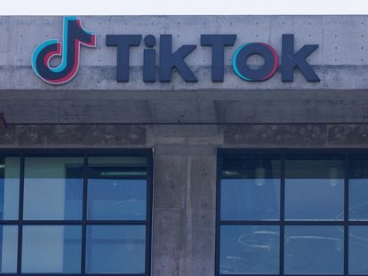 The TikTok office building is shown in Culver City, California, U.S., April 26, 2023.