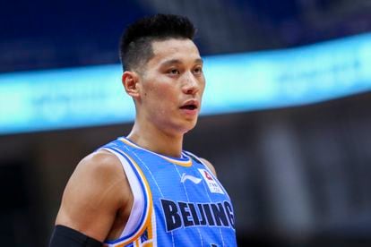 Jeremy Lin during a Beijing Ducks game in the 2019/2020 season. 