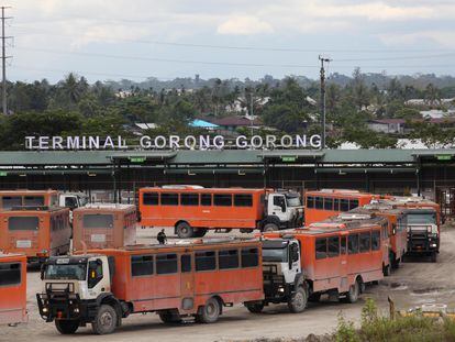The Gorong-Gorong terminal in Timika, Mimika, Papua province, Indonesia.