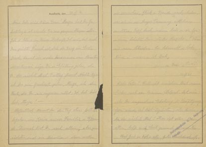 Rudolf Friemel letter to Margarita Friemel