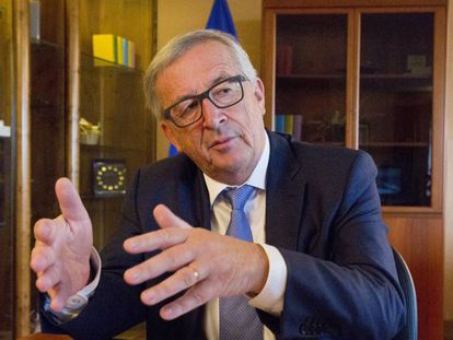 Jean-Claude Juncker, during the interview in his office in Strasbourg.