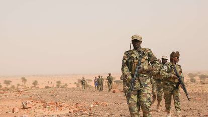 Military men in Burkina Faso