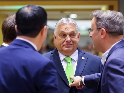 Hungarian Prime Minister Viktor Orban attends the European Union leaders summit in Brussels, Belgium June 30, 2023.