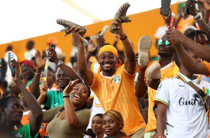 Ivory Coast celebrate winning the Africa Cup of Nations Final