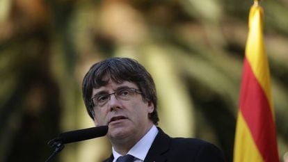 Catalan regional premier Carles Puigdemont, pictured on Sunday.