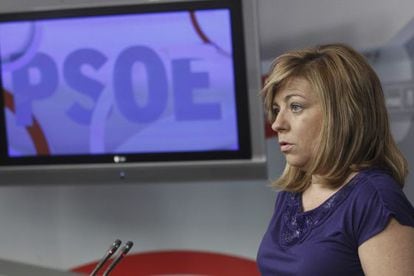 Elena Valenciano, PSOE deputy secretary general, on Tuesday. 