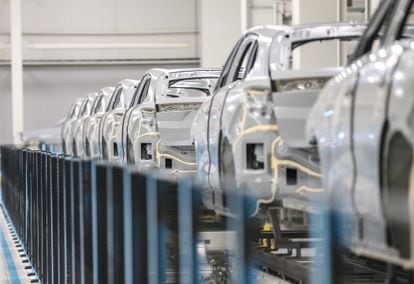 Production of Togg electric cars in Bursa, Turkey.