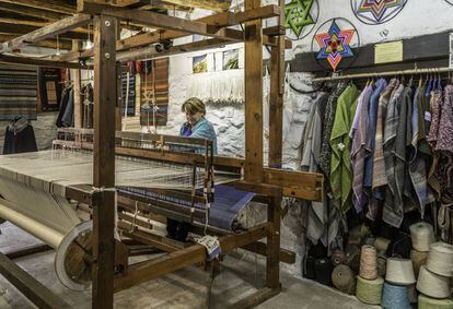 Weaving shop Telares Mercedes in Pampaneira.