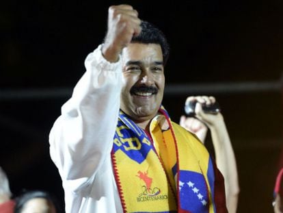 President Nicolás Maduro during the recent election night in Venezuela.
