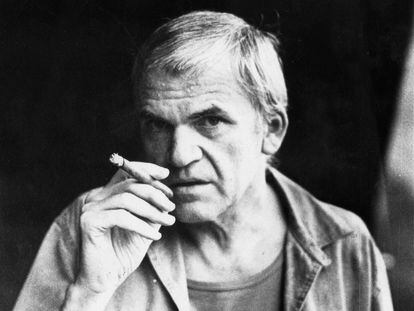 Czech writer Milan Kundera.