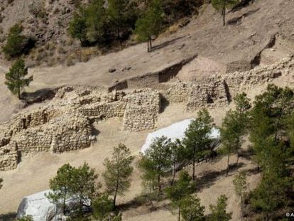 The site of archeological exploration in La Bastida, near Totana in the Murcia region.
