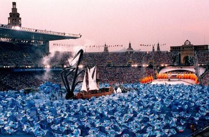 The opening ceremony of the 1992 Olympic Games in Barcelona (above) was directed by theater group Fura dels Baus.