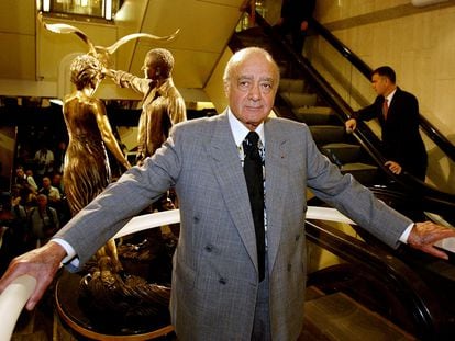 Mohamed Al Fayed, on September 1, 2005, at Harrods department store.