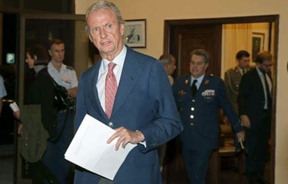 Defense Minister Pedro Morenés, in Gran Canaria.