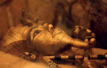 Tutankhamun’s sarcophagus.