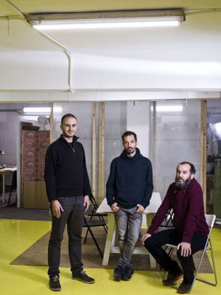 Miguel Arana, Carlos Barragan and Yago Bermejo, creators of Laboratorio Democrático.
