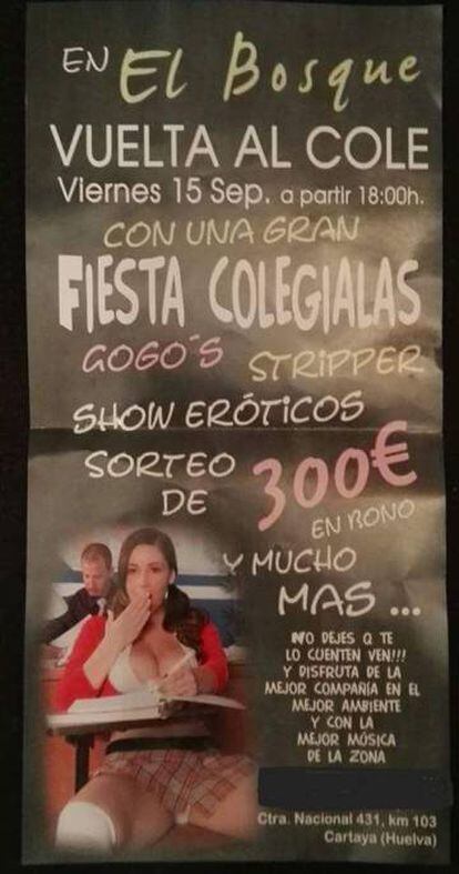 The flyer El Bosque distributed