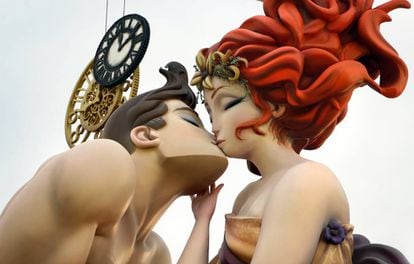 One of the fallas, or effigies, created for the 2016 event.