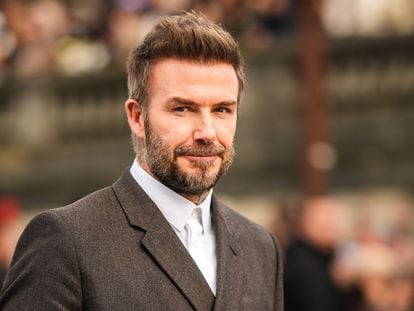 David Beckham, on his arrival at the Dior fashion show, during Paris Fashion Week, January 2023.