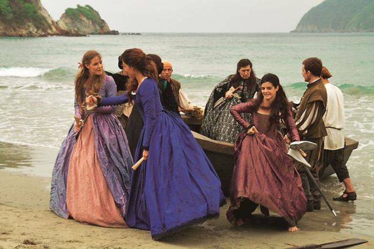 A scene from the TV show Heart of the Sea, which tells the story of Mencía Calderón.