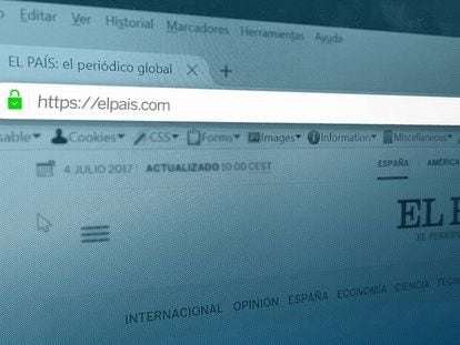 EL PAÍS protects its online readers with secure navigation system