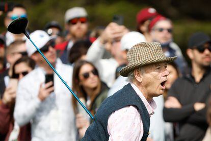 Bill Murray in February at the AT&T Pebble Beach golf tournament in California.