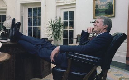 Jimmy Carter in the Oval Office in 1978.