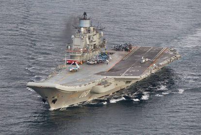 The Admiral Kuznetsov is Russia's only aircraft carrier.
