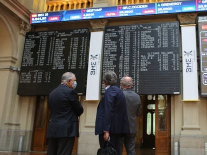 The Madrid stock market in May.