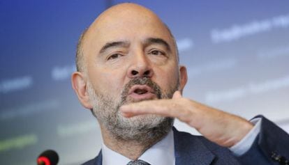 EU commissioner for economic and financial affairs, Pierre Moscovici.