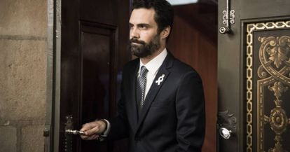 The speaker of the Catalan parliament, Roger Torrent.