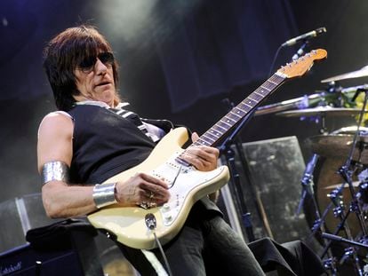 Jeff Beck in a concert at Madison Square Garden (New York) in 2010.