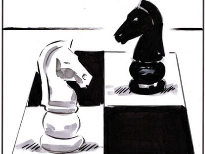 Simplified chess for talk show experts.