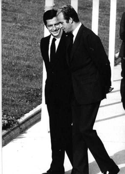 King Juan Carlos and Prime Mininster Adolfo Suárez, pictured in 1976.