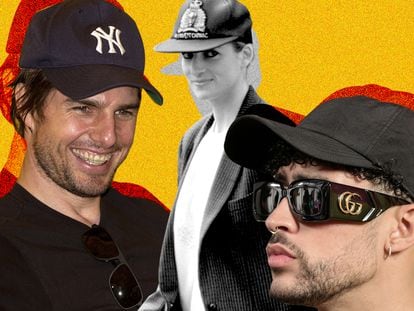 Tom Cruise, Princess Diana and Bad Bunny: three media-savvy celebrities from different eras all wore baseball caps.