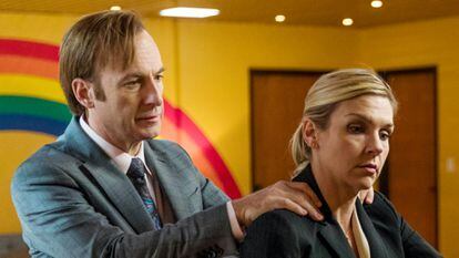 Bob Odenkirk and Rhea Seahorn in 'Better Call Saul'.