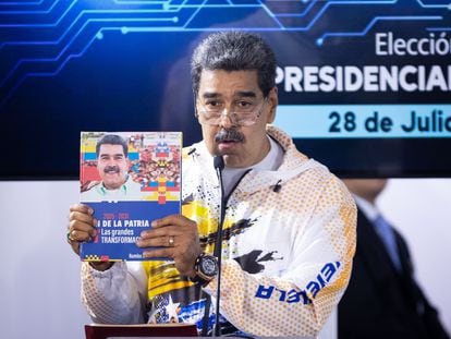The president of Venezuela, Nicolás Maduro, on Monday.
