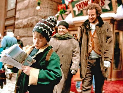 A scene from the movie 'Home Alone'.